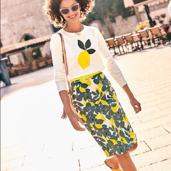 Boden Dresses & Skirts - Boden Lemon Print Skirt